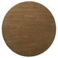 Franklin 3-piece Round Pedestal Coffee Table Set Dark Brown