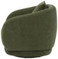 Arnaud Chenille Upholstered Swivel Accent Chair Green