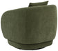 Arnaud Chenille Upholstered Swivel Accent Chair Green