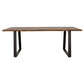 Ditman 80-inch Live Edge Dining Table Grey Sheesham