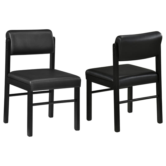 Kehoe Upholstered Dining Side Chair Black (Set of 2)