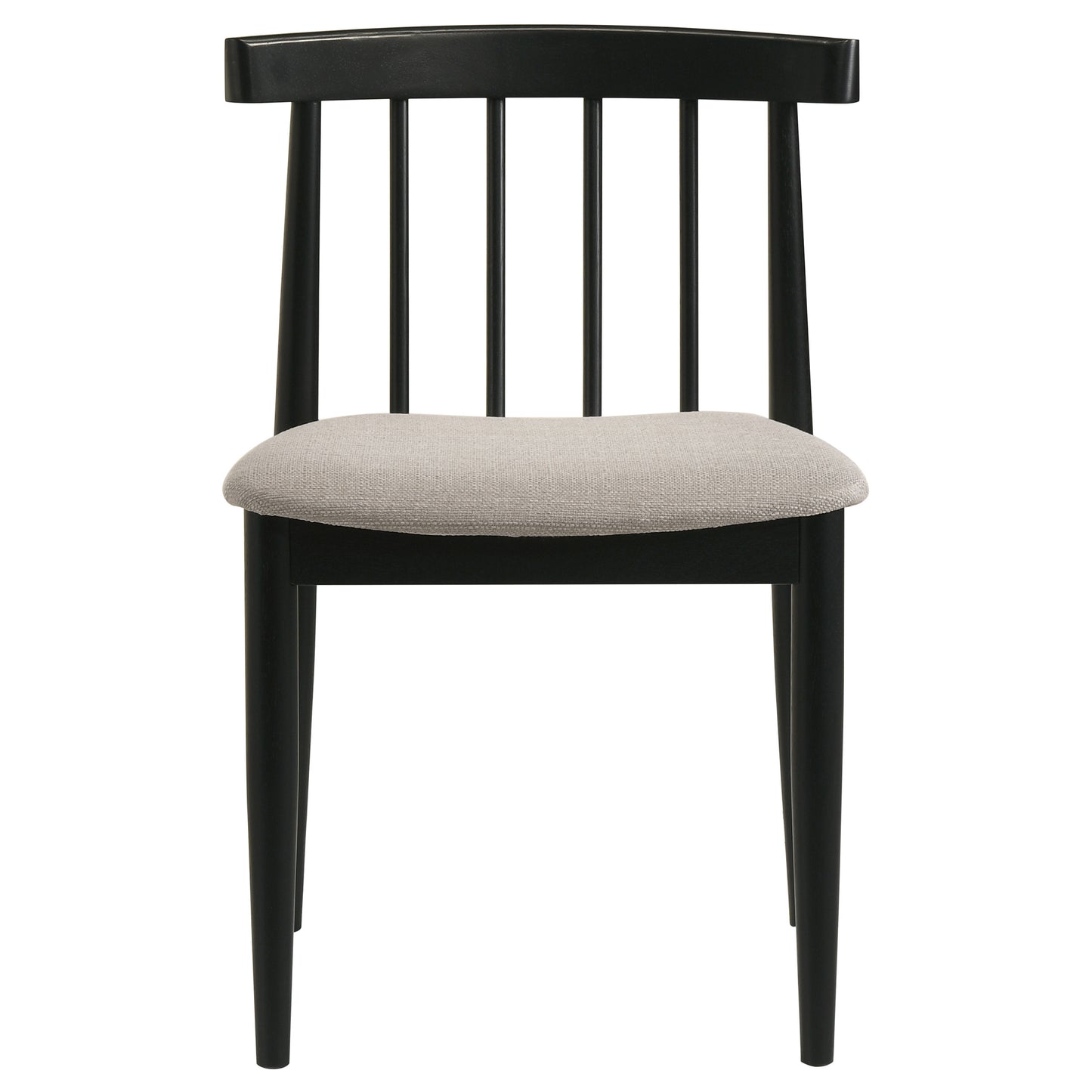 Hamlyn 5-piece Round Wood Dining Set Wheat and Black