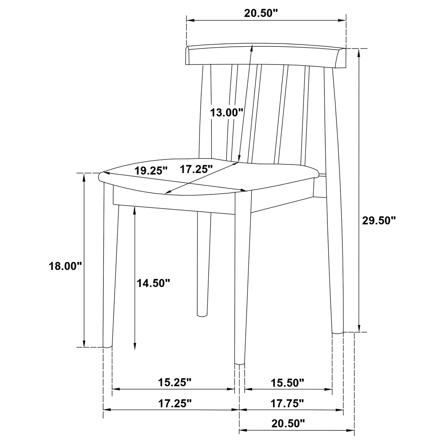 Hamlyn 5-piece Round Wood Dining Set Wheat and Walnut