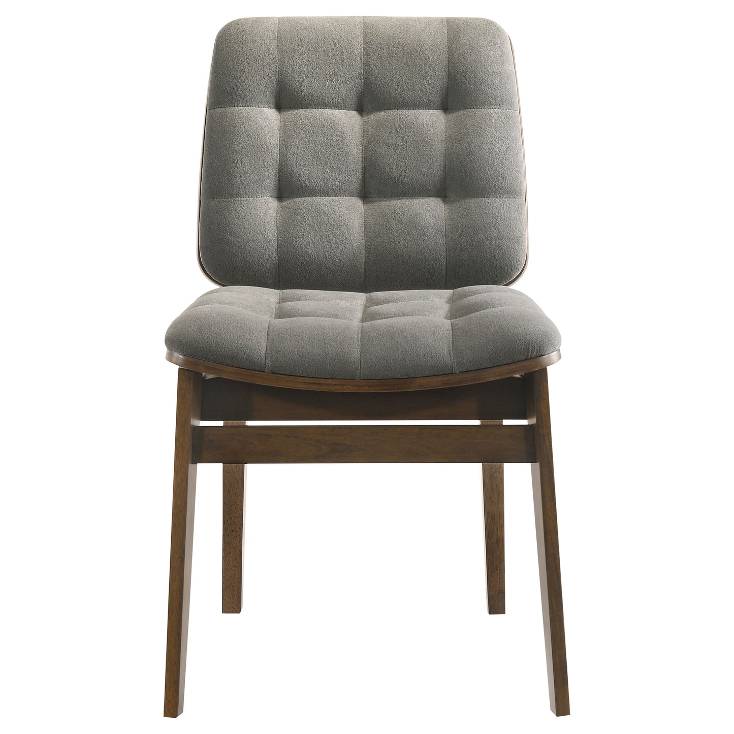 Hamlyn 5-piece Round Wood Dining Set Grey and Walnut