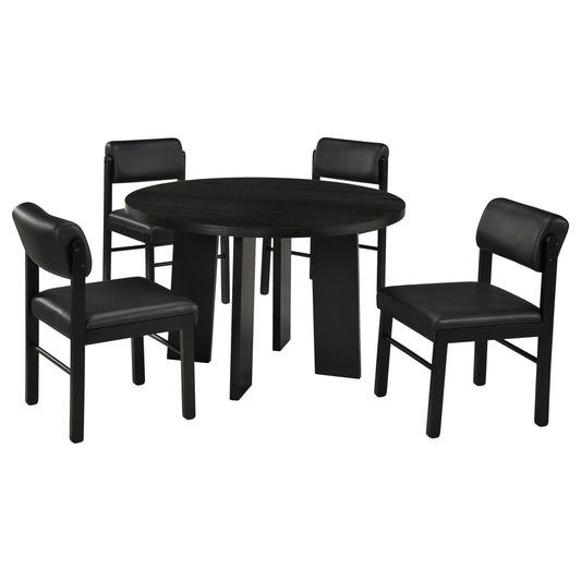 Strouse 5-piece Dining Set Black