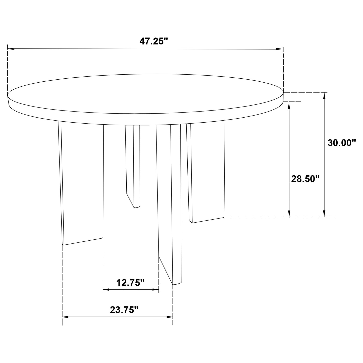 Strouse 5-piece Dining Set Cream and Black