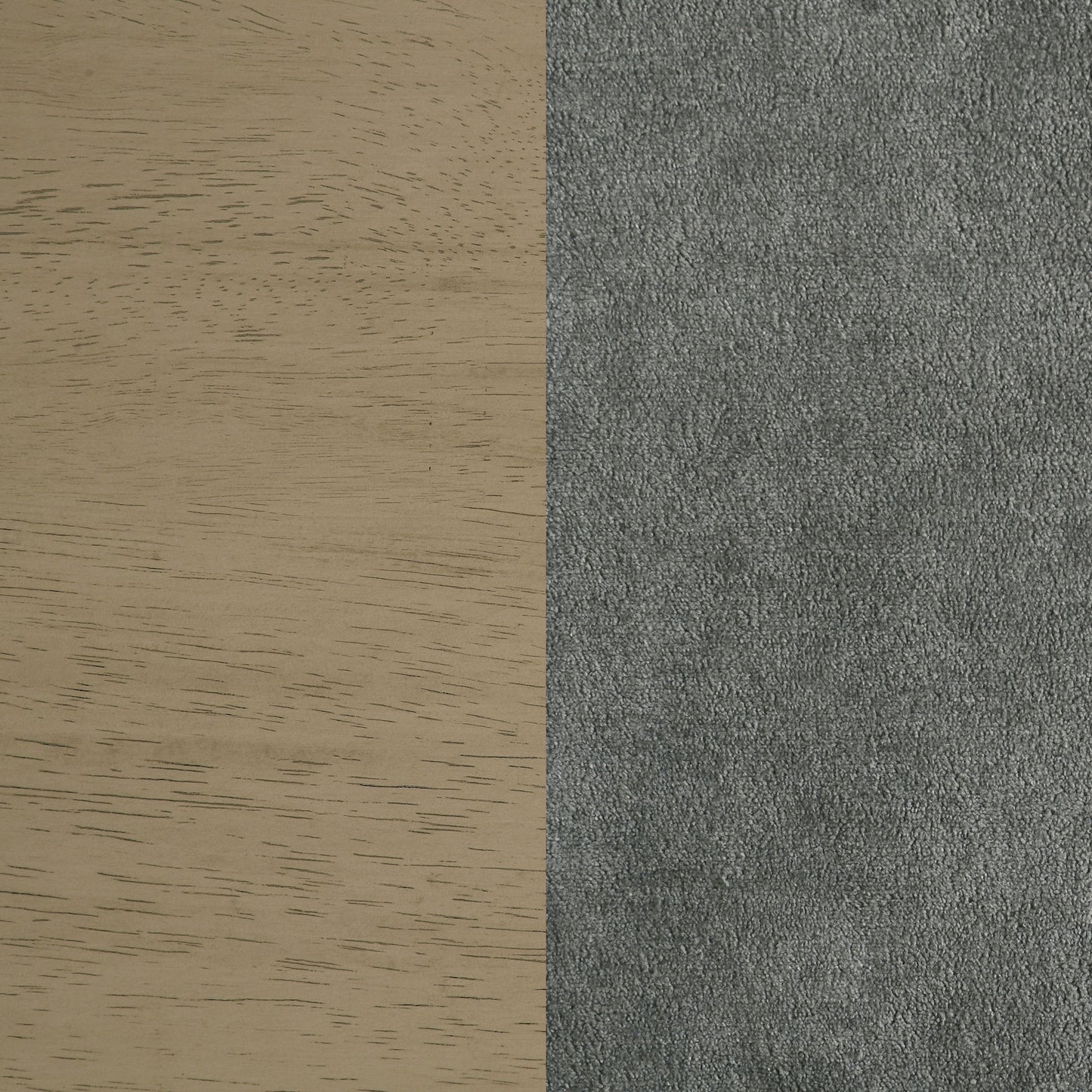 Redbridge Upholstered Counter Chair Grey and Natural Oak (Set of 2)
