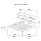 Hendricks California King Bookcase Headboard Platform Bed Light Oak