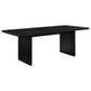 Decker 7-piece 82-inch Rectangular Dining Set Black