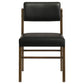 Decker 7-piece 82-inch Rectangular Dining Set Black and Walnut