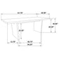 Decker 7-piece 82-inch Rectangular Dining Set Black and Walnut
