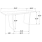 Decker 7-piece 70-inch Rectangular Counter Height Dining Set Grey and Black