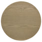 Hamlyn 2-piece Round Fluted Coffee and End Table Set Natural Oak
