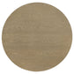 Hamlyn 2-piece Round Fluted Coffee and End Table Set Natural Oak