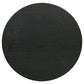 Hamlyn Round Fluted Occasional Cocktail Coffee Table Black