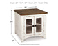 Wystfield Rectangular End Table