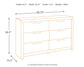 Derekson Six Drawer Dresser
