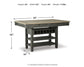 Tyler Creek RECT Dining Room Counter Table
