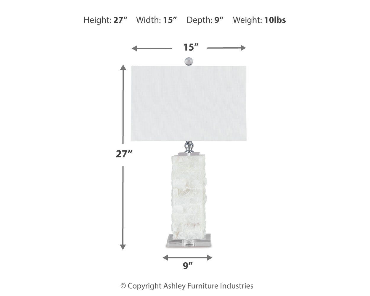 Malise Alabaster Table Lamp (1/CN)