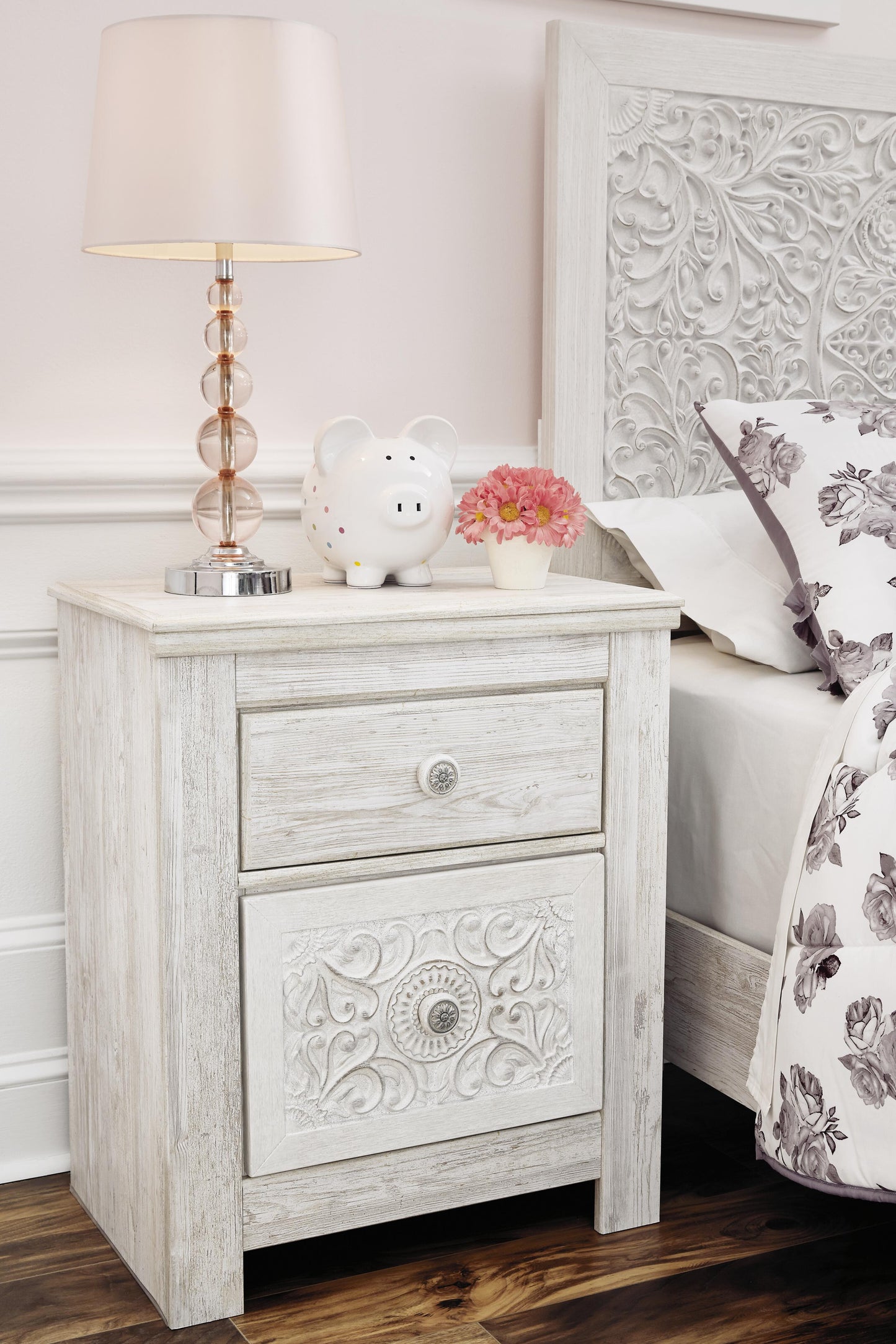 Paxberry Two Drawer Night Stand