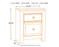 Paxberry Two Drawer Night Stand