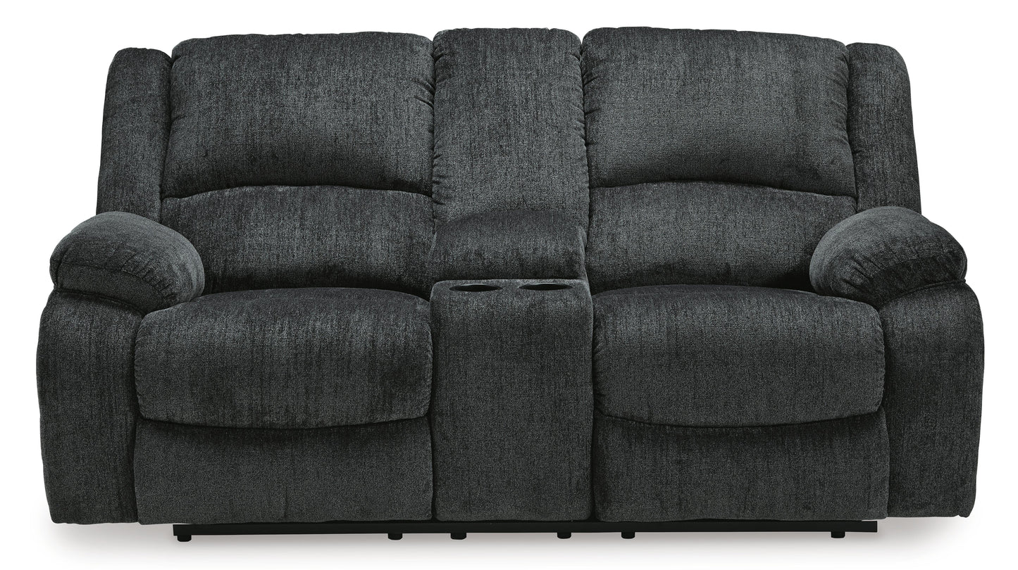 Draycoll DBL REC PWR Loveseat w/Console