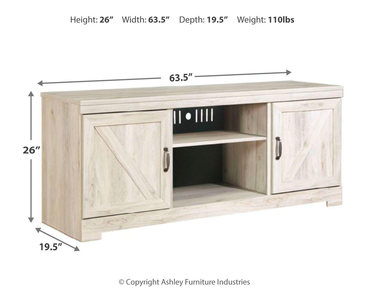 Bellaby LG TV Stand w/Fireplace Option