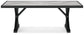Beachcroft RECT Dining Table w/UMB OPT