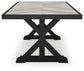 Beachcroft RECT Dining Table w/UMB OPT