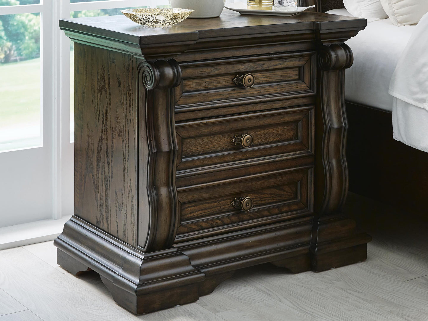 Maylee Three Drawer Night Stand