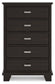 Covetown Five Drawer Chest