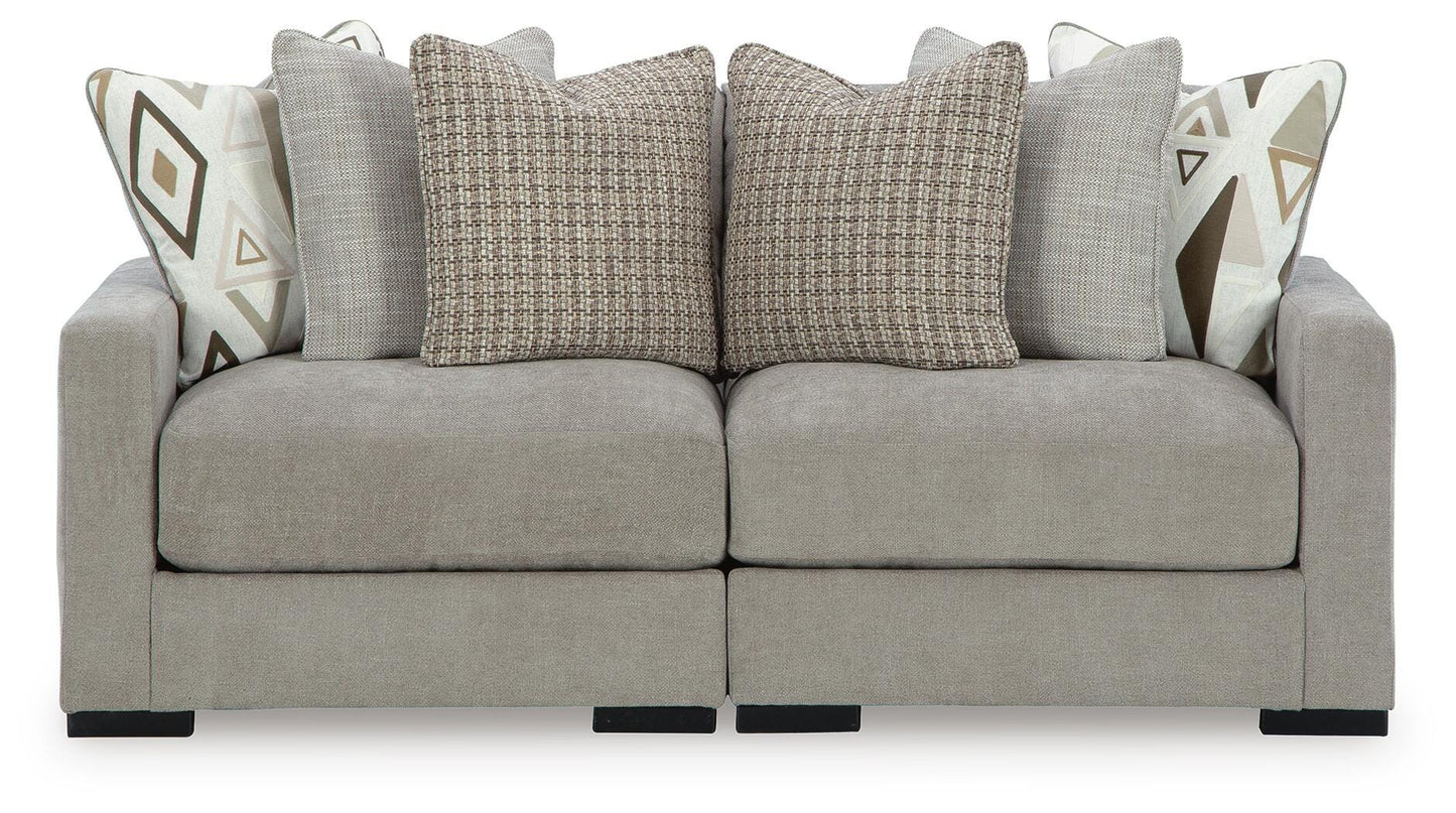 Aslan Court 2-Piece Loveseat Sectional