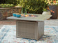 Cliff Trails Square Fire Pit Table