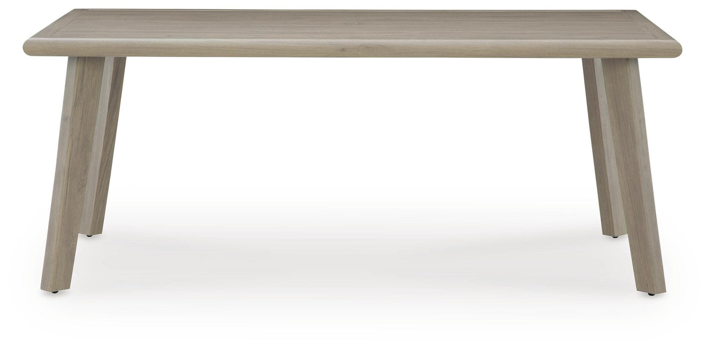 Cliff Trails RECT Dining Table w/UMB OPT