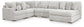 Cuddle Plush 6-Piece Sectional with Chaise
