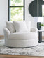 Cuddle Plush Oversized Swivel Accent Chair