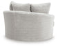 Cuddle Plush Oversized Swivel Accent Chair