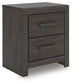 Prendonea Two Drawer Night Stand
