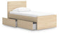 Onita Twin Panel Platform Bed with 1 Side Storage