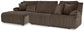 Top Tier 3-Piece Reclining Sofa Chaise Sectional