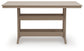 Seacliff Beach RECT COUNTER TABLE W/UMB OPT