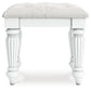 Kozlani Vanity Upholstered Stool