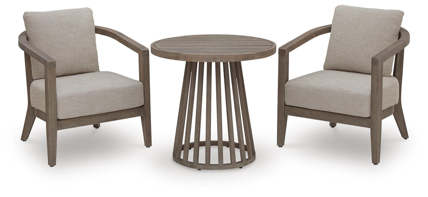Joy Lagoon Chairs w/CUSH/Table Set (3/CN)