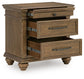 Karallin Three Drawer Night Stand