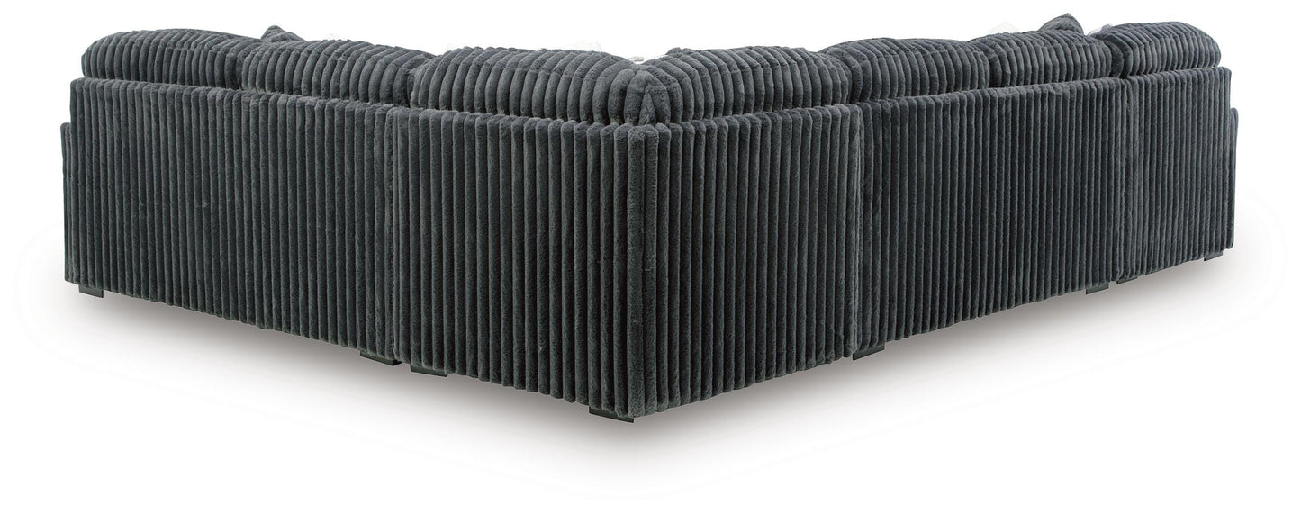 Midnight-Madness 4-Piece Sectional with Chaise