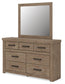 Oliandon Dresser and Mirror