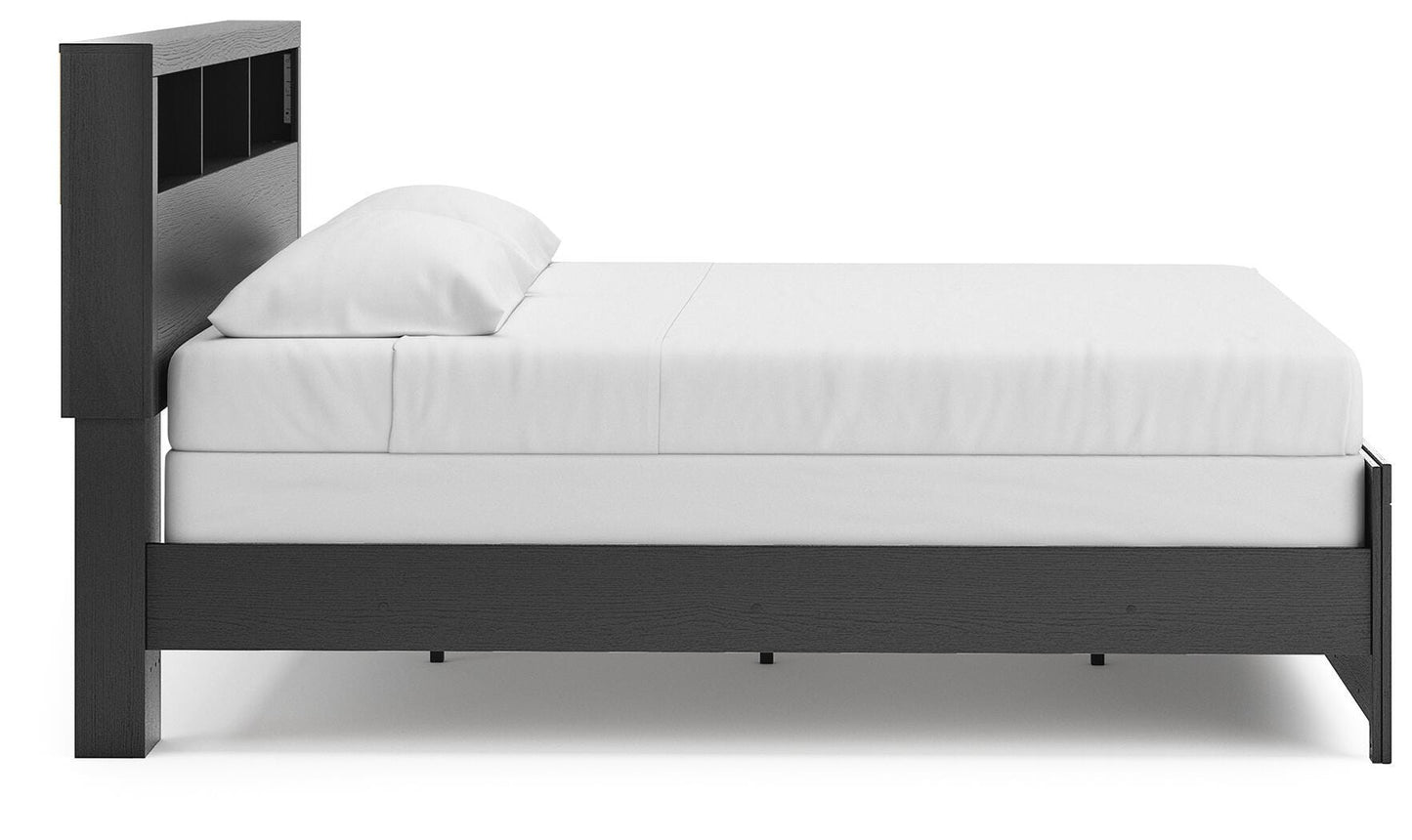 Broachmyn King Bookcase Panel Bed