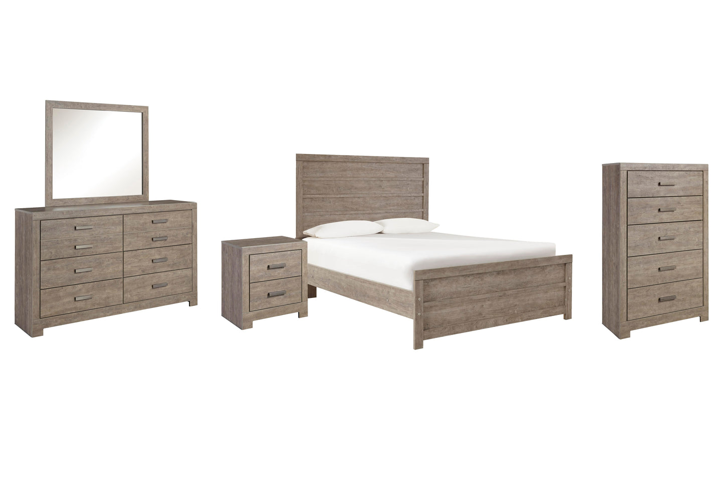 Culverbach Full Panel Bed, Dresser, Mirror, Chest and Nightstand