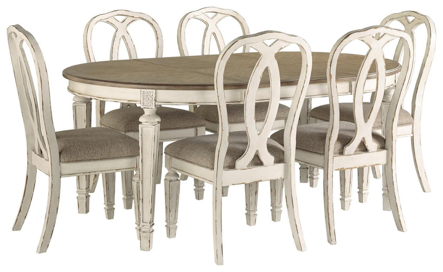 Realyn Dining Table and 6 Chairs