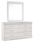 Anarasia Full Sleigh Bed, Dresser, Mirror, Chest and Nightstand